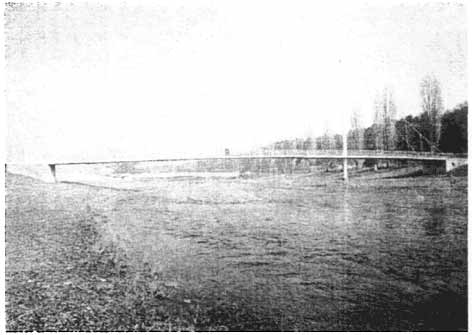 Рис. 2.85. Общий вид висячего пешеходного моста Энцауенпарк в Пфорцхайме